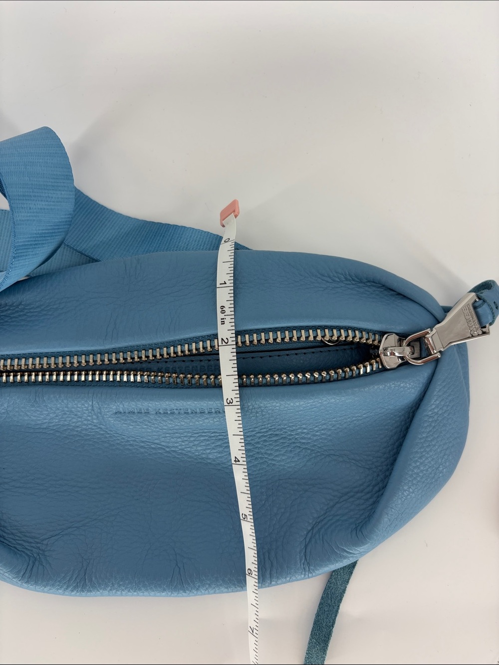 Aimee Kestenberg Milan Leather Bum Belt or Crossbody Bag Blue -Adjustable Strap - Picture 6 of 7